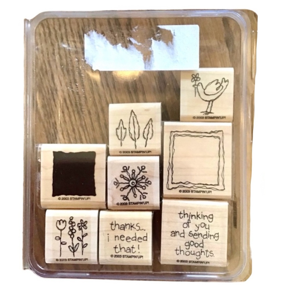 Stampin’ Up!  2003 “Sweet & Simple” Rubber Stamp Set